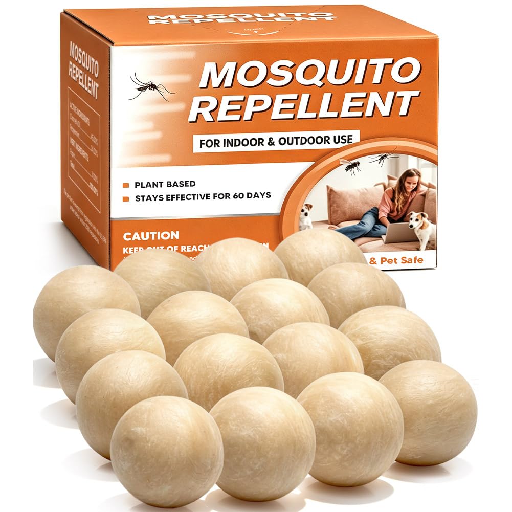 Package of 16 SCFKAOF mosquito repellent balls