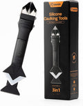 Black Saker 3-in-1 silicone caulking and grout removal tool