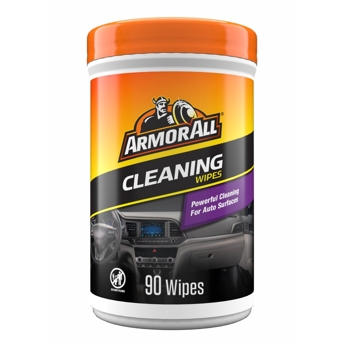 90-count canister of Armor All car cleaning wipes