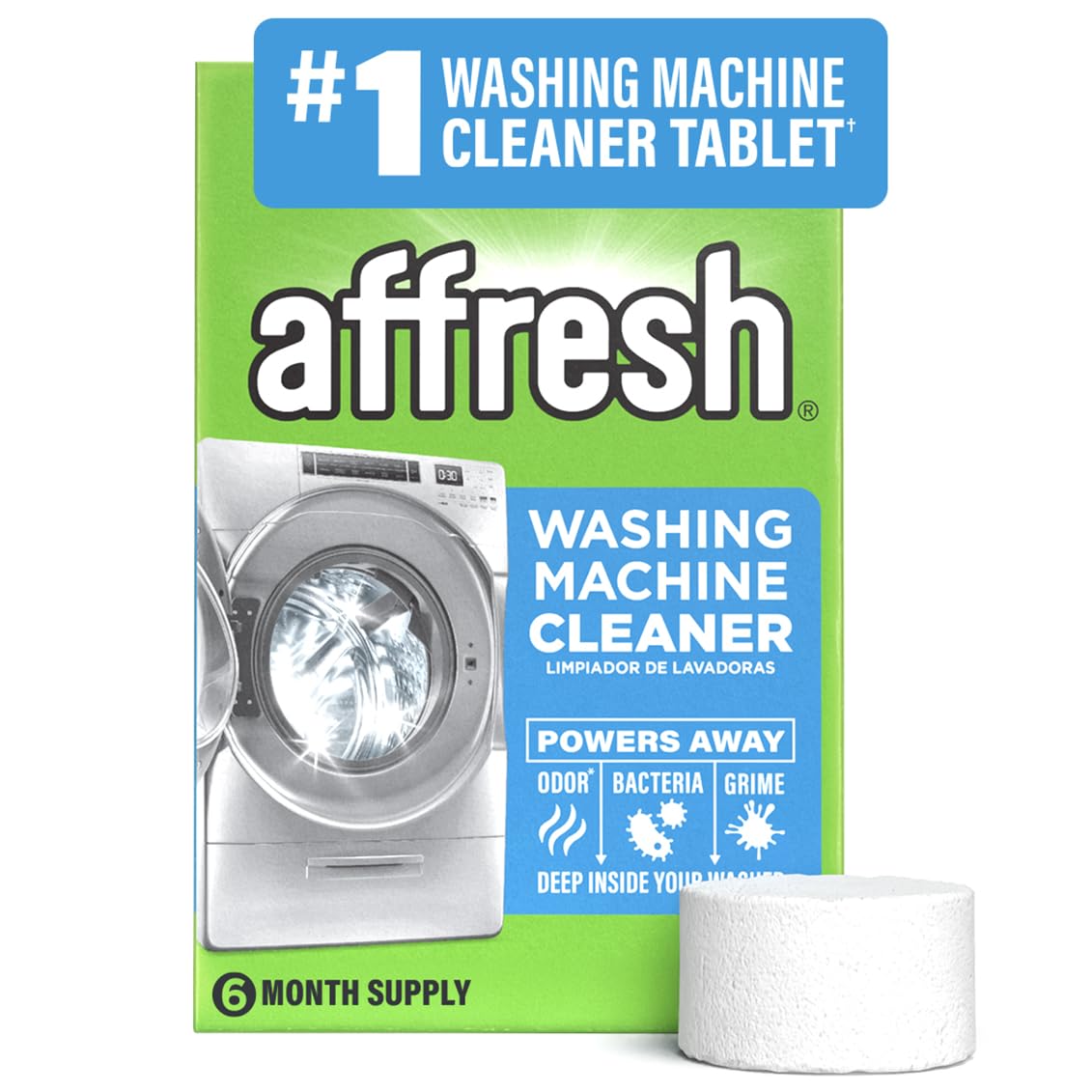 Affresh washing machine cleaner effervescent tablets 6-count container