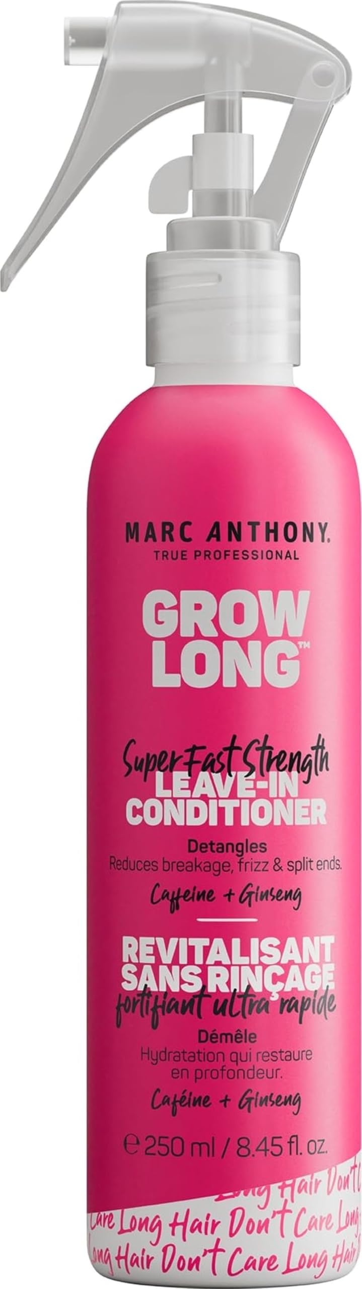Marc Anthony Grow Long detangling leave-in hair conditioner spray bottle