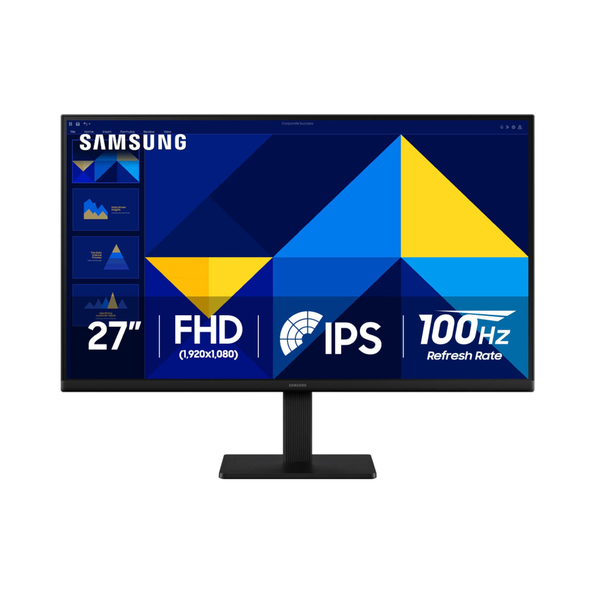 Samsung 27-inch S30GD IPS monitor front view on stand