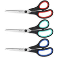 iBayam 8.5 inch heavy duty scissors with black ergonomic handles