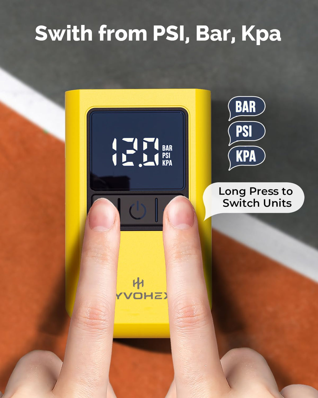 HYVOHEX Portable Electric Ball Pump with Needle for Sports Balls image 7