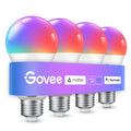 Govee A19 color-changing smart LED bulb with E26 base glowing multicolor