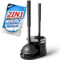 FORASTO 2in1 toilet brush and plunger in a standing holder