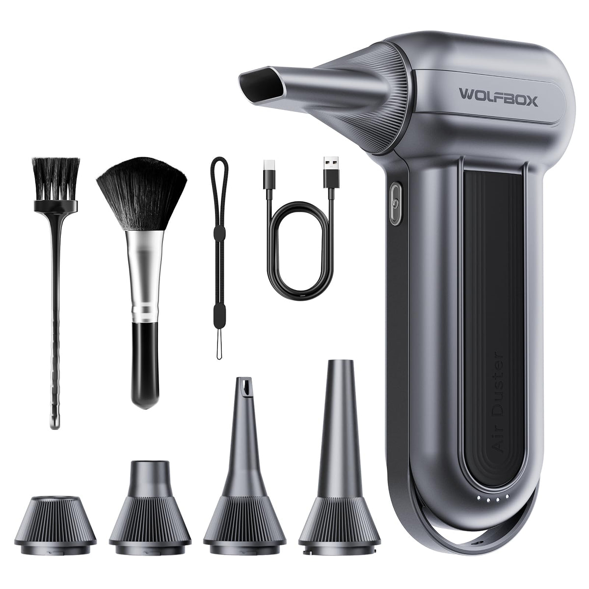 WOLFBOX MF100 handheld compressed air duster, turbo fan