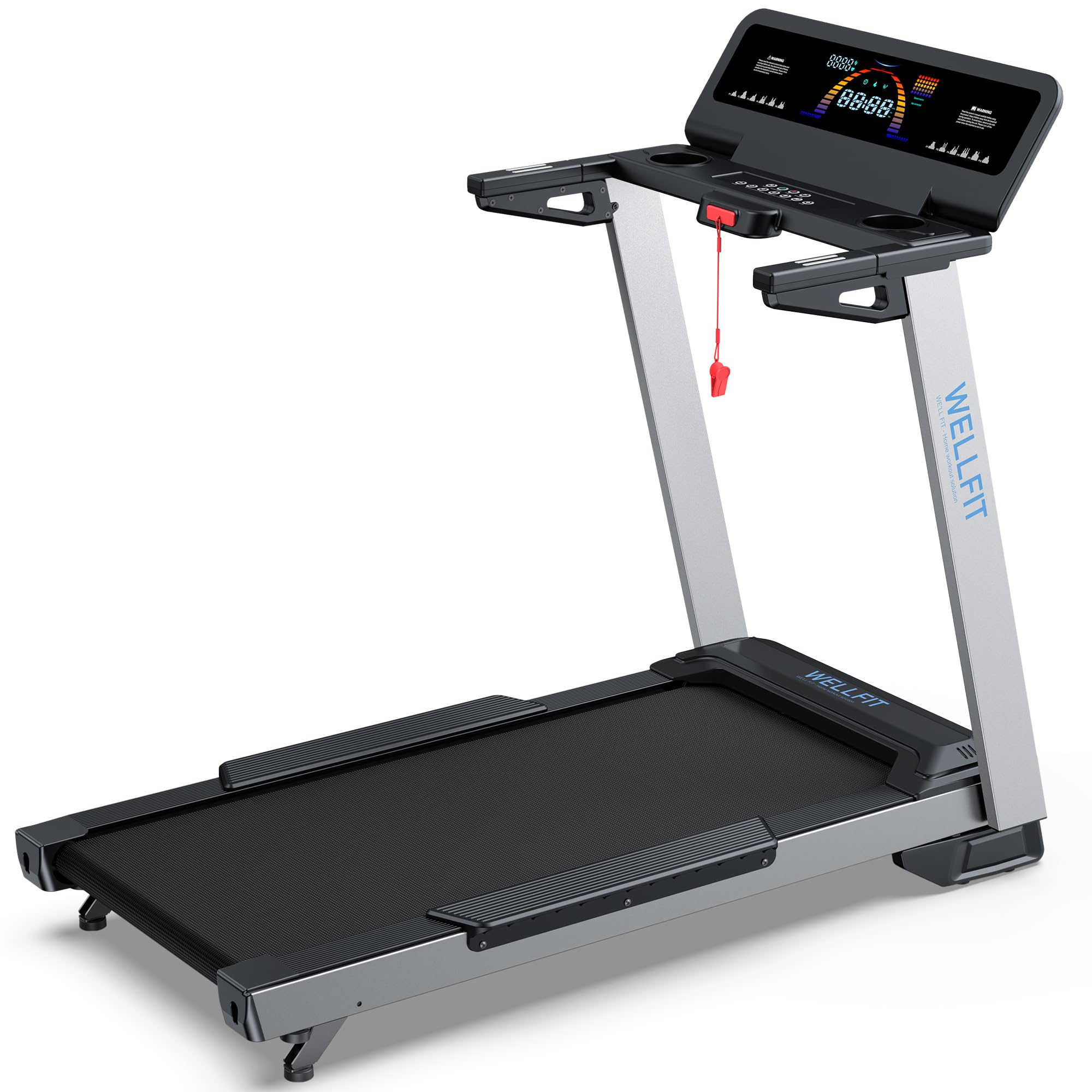 WELLFIT Treadmill for Home, 2 Level Incline Heavy Duty Treadmills image 8