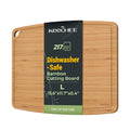 Keechee Dishwasher Safe Cutting Boards 15.4x11.7in Heat-Resistant Chopping & Charcuterie Board with Juice Groove, Durable Lightweight Kitchen Essentials for Meat, Vegetables, Easy Clean