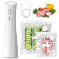 Handheld Vacuum Sealer for Food Storage: Portable Vacuum Sealing Machine with 30 Vacuum Bags - USB Rechargeable Cordless Food Sealer Saver for 5X Preservation