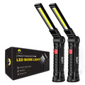 Two LHOTSE rechargeable LED work lights with adjustable stand and magnetic base