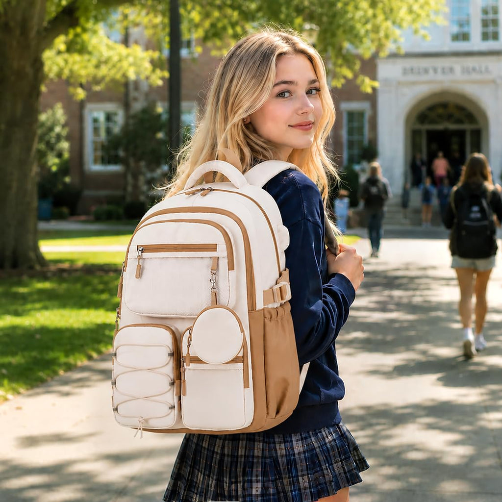 Similove Backpack for Teen Girls, 3PCS School Backpack for Girls image 7