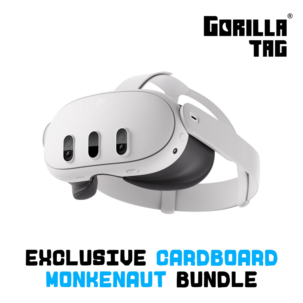 Meta Quest 3 512GB VR headset with controllers and Gorilla Tag game bundle packaging