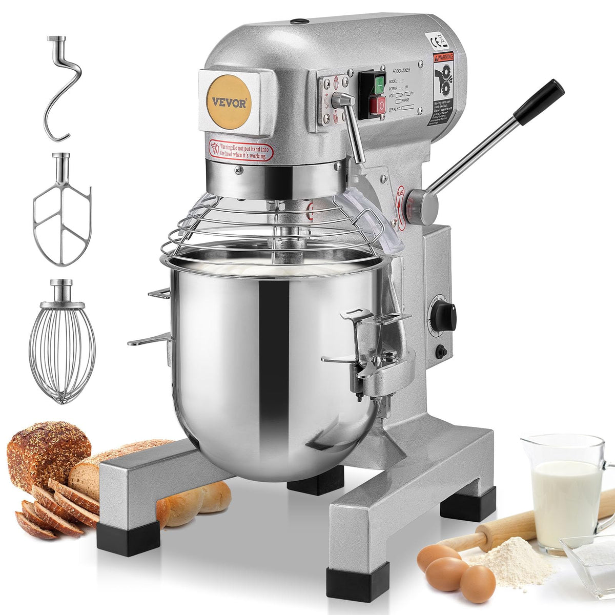 VEVOR VEVOR Commercial Food Mixer 15Qt, Commercial - Kitchen & Dining