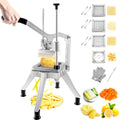 VEVOR stainless steel vegetable chopper with four square cutting blades and a handle