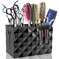 Black NICEMOVIC barber scissors holder box with slots for scissors combs and clips