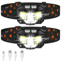 LHKNL rechargeable LED headlamp with adjustable strap and bright beam
