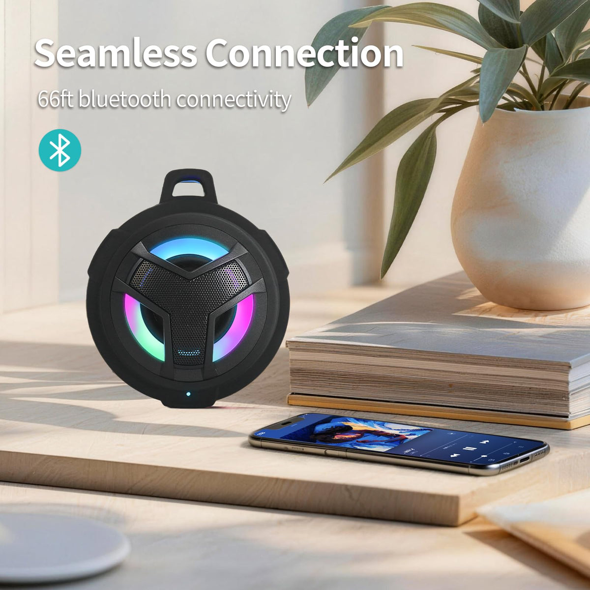 EBODA Bluetooth Shower Waterproof Speaker Portable Gifts for Kayak Teens image 6
