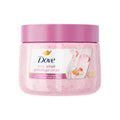 Dove 15 oz Himalayan Salt Rose Oil body scrub jar