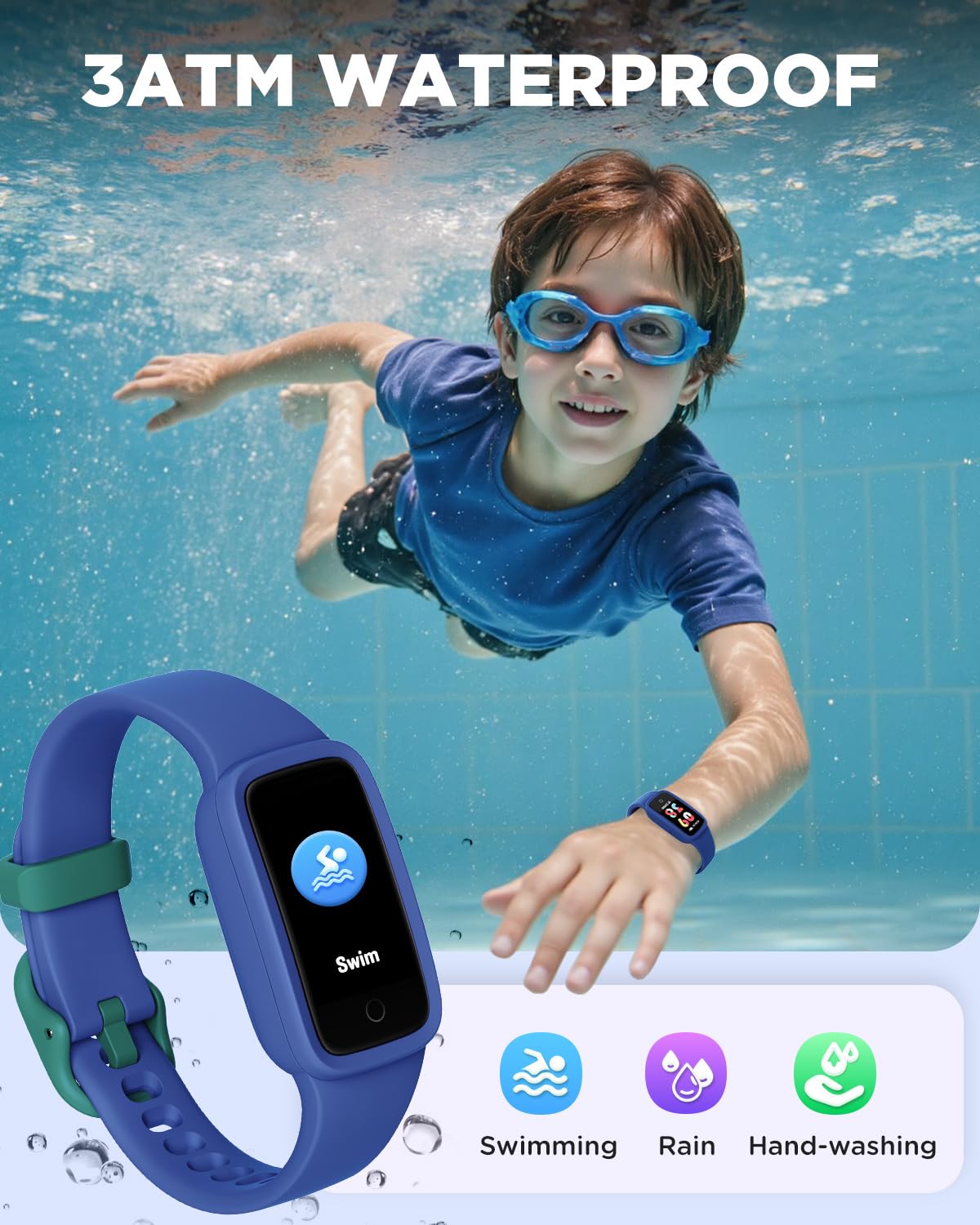 Vigor 3 Kids Fitness Tracker Watch, AMOLED Screen for Boys Girls Ages 5-15 image 7