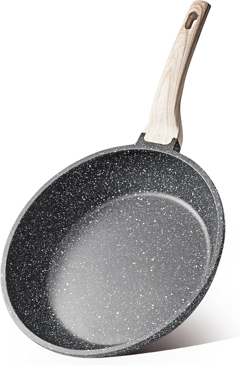 CAROTE 8-inch granite nonstick skillet on white background