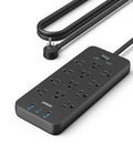 Anker 12-outlet power strip with 2100J surge protector and USB charging port