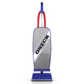 Oreck Commercial XL bagged upright vacuum cleaner, lightweight silver body