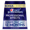 Box of Crest 3D Whitestrips enamel-safe whitening strips, 22 treatments (44 strips)