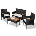 Shintenchi Shintenchi 4-Piece Patio Furniture Set, Outdoor - Patio Furniture