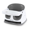 Slate Ingenuity Baby Base 2-in-1 booster feeding floor seat featuring self-storing tray