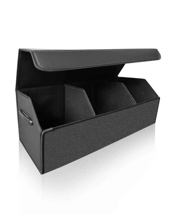 Fyzeoty Car Trunk Organizer for SUV and Sedan, Black, 29.5 inches