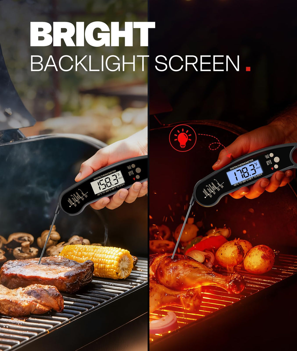Meat Thermometer Digital, Food Thermometer for Cooking, Black image 5