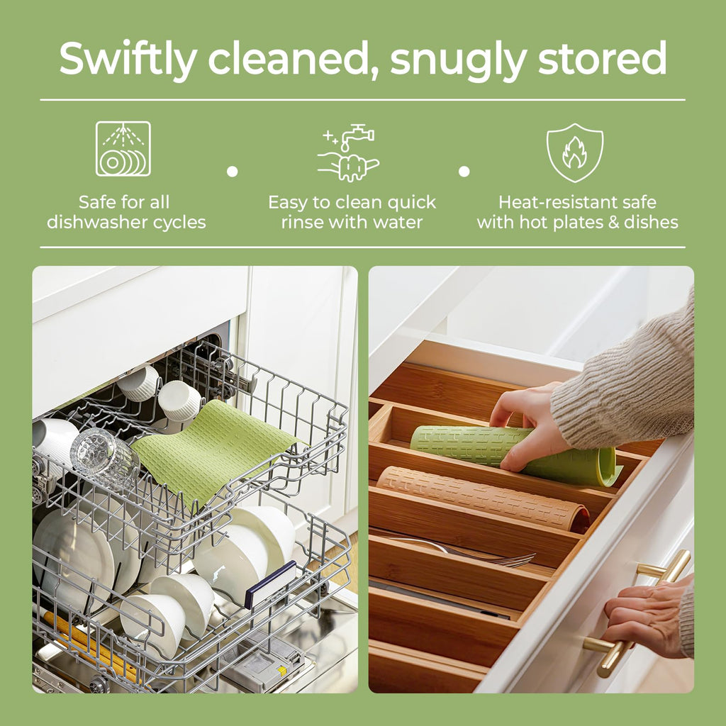 Keechee 2PCS Silicone Non-Slip Mat for Cutting board, Preventing Cutting Injuries in the Kitchen Chopping Boards Feet for Kitchen Safe, Warm Gifts for Kitchen & Home Protector image 8
