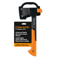 Fiskars X7 14in hatchet with orange handle and steel head