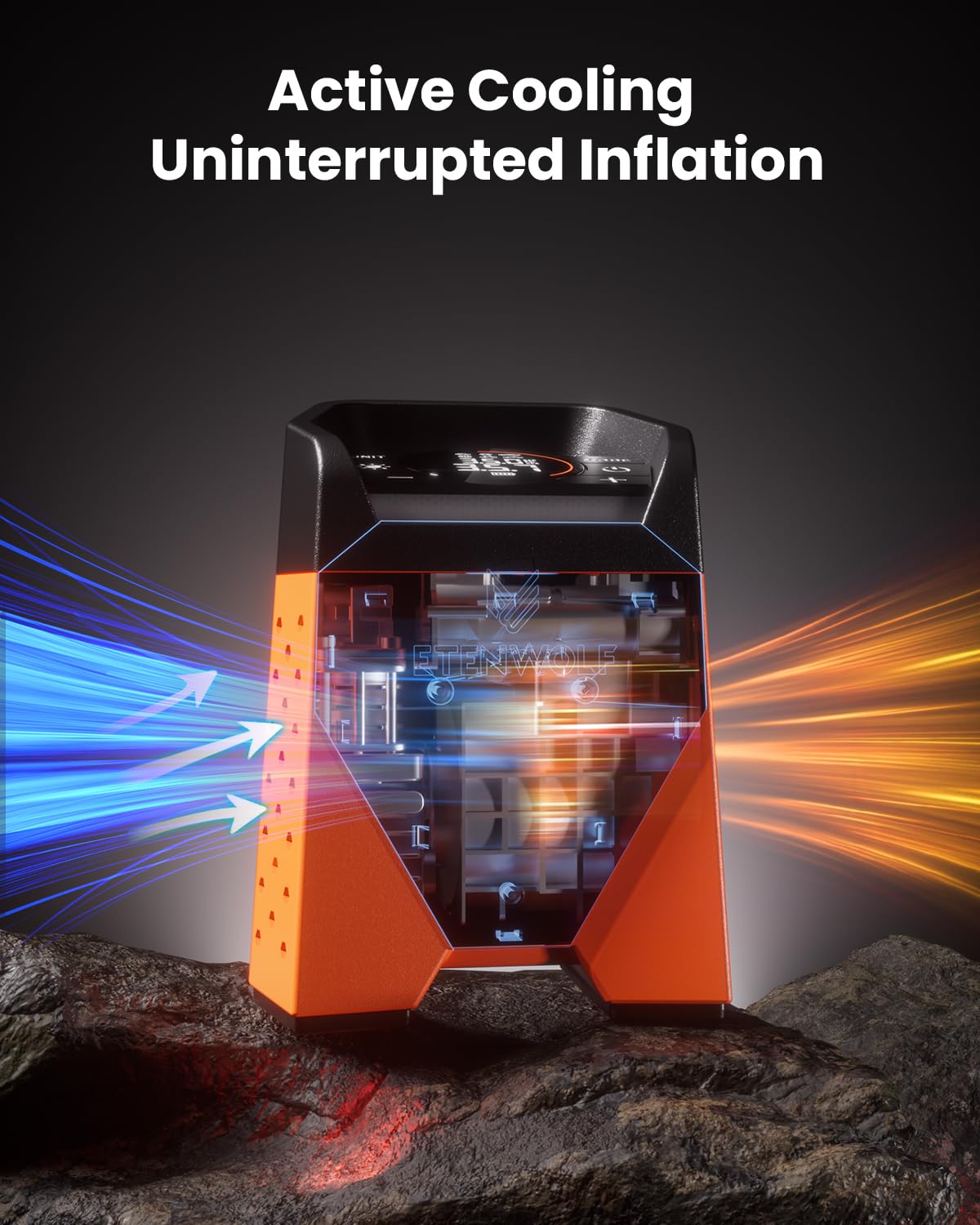 ETENWOLF ZEPHYR S3C Tire Inflator Portable Air Compressor image 4