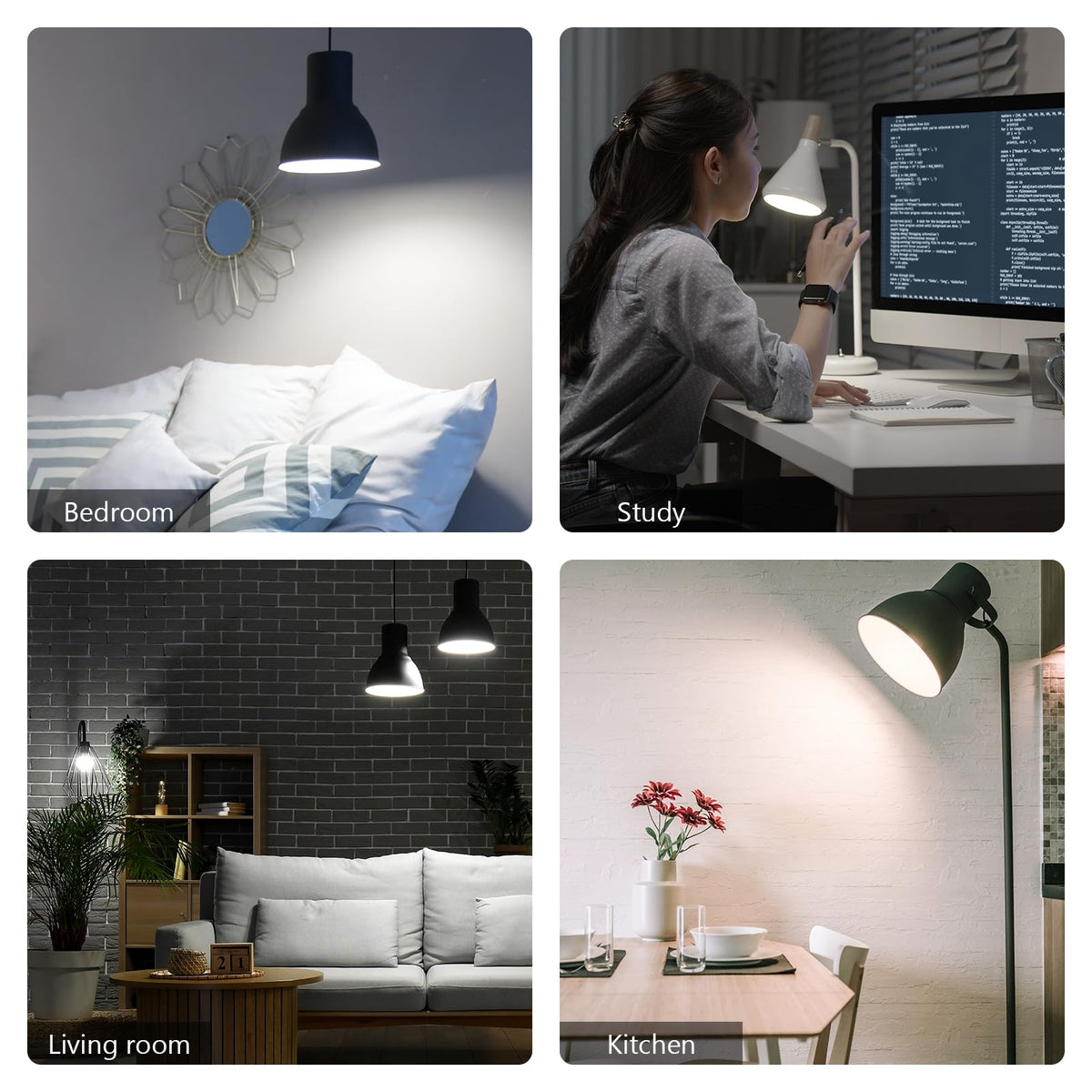 Sigalux A19 100W Equivalent LED Bulbs, Daylight 5000K 1500LM, Dimmable E26 Base LED Light Bulbs, Energy Efficient 14W, 15000 Hour Lifespan for Home Lighting, 8 Pack image 7