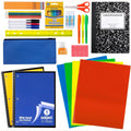 Trail maker 45-piece school supplies kit showing pencils, erasers, scissors, glue stick, ruler
