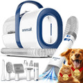 Blue oneisall dog grooming vacuum featuring 1.5L dust cup, deshedding brush, 7 grooming tools
