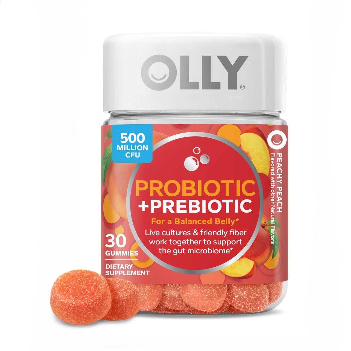 OLLY OLLY Probiotic + Prebiotic Gummy, 500 - Wellness