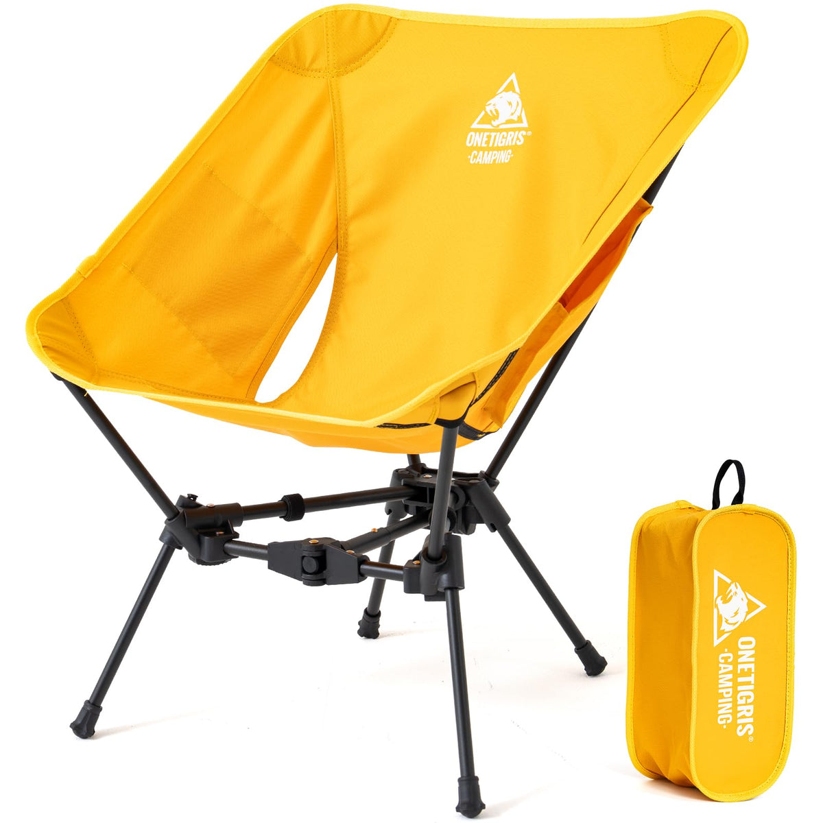 ONETIGRIS Tigerblade lightweight folding backpacking chair assembled outdoors
