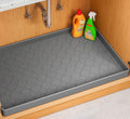 34x22 silicone under-sink mat showing textured waterproof surface