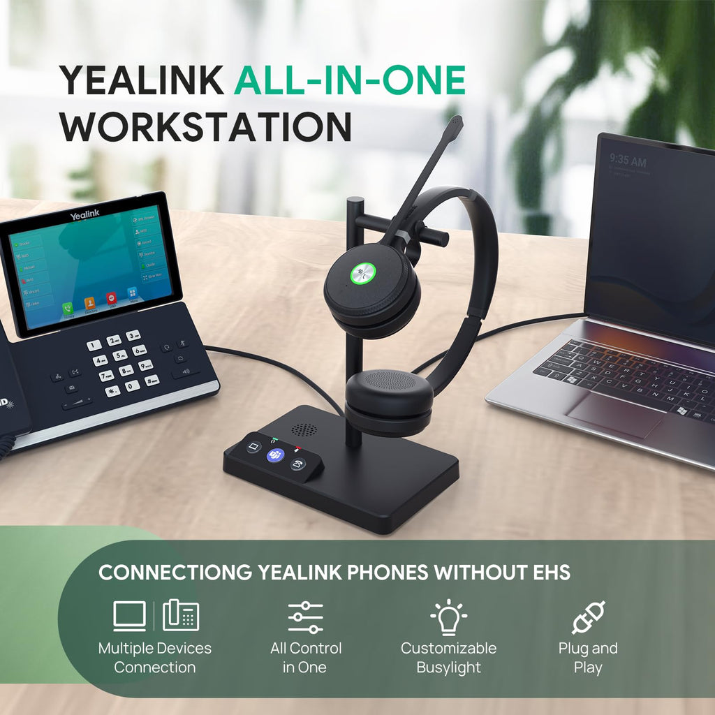Yealink WH62 Mono Wireless DECT Headset for IP Phone & PC, Teams Certified image 2