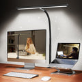 Airlonv black 17in LED desk lamp with clamp and adjustable arm