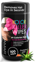 FRAMAR Kolor Killer hair dye remover wipes packet showing individual wipe sachets
