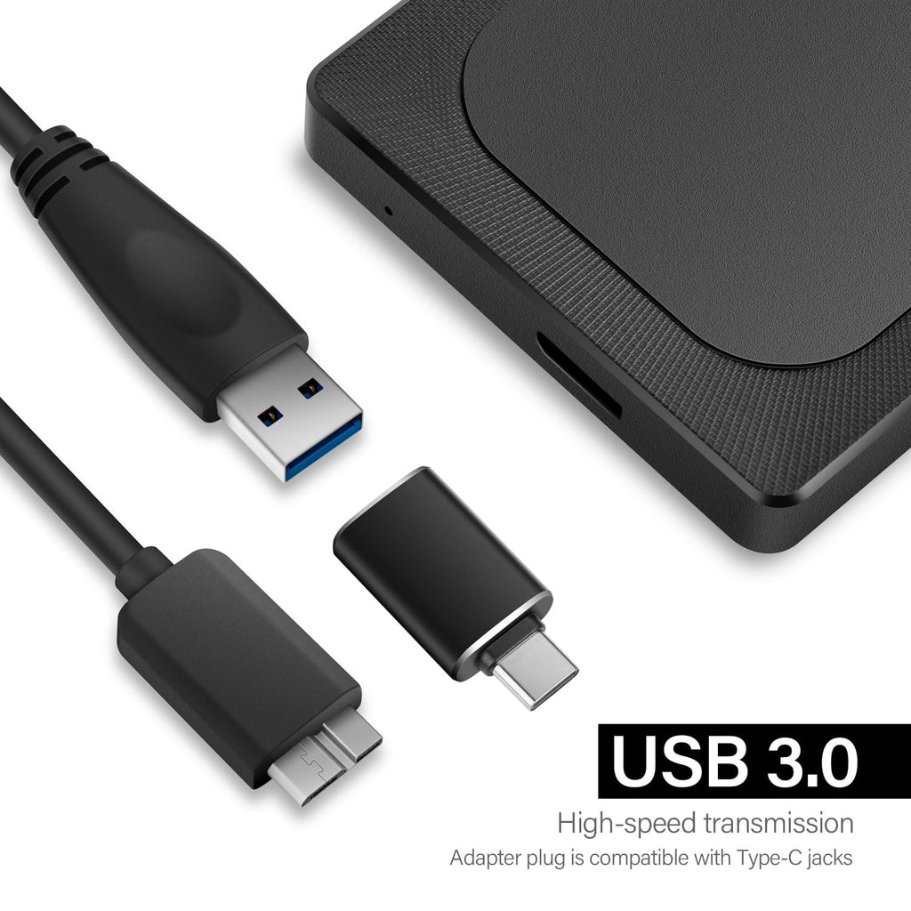 Aiolo Innovation 500GB External Hard Drive Ultra Slim Portable HDD-USB 3.0 for PC, Mac, Laptop, PS4, Xbox one,Xbox 360 HD-A4 image 4