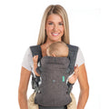 Gray Infantino Flip 4-in-1 convertible ergonomic baby carrier on white background