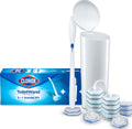 Clorox ToiletWand handle and storage caddy with 16 white refill heads