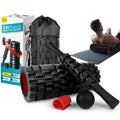 Krightlink 5-in-1 high-density foam rollers in multiple sizes for deep tissue muscle massage