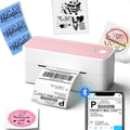Phomemo 241BT Bluetooth 4x6 thermal label printer printing a shipping label