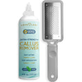 LOVE, LORI 6 oz foot callus remover gel bottle and metal foot scraper